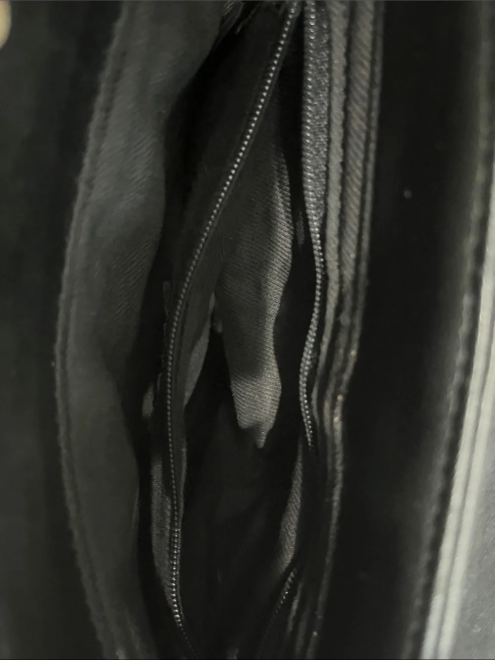 Nine West Black Leather Messenger Bag